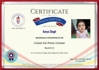 Certificate Preview