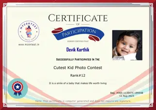 Certificate Preview