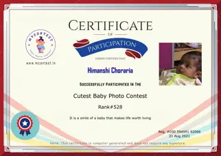 Certificate Preview