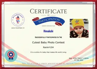 Certificate Preview