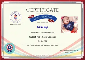 Certificate Preview