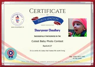 Certificate Preview