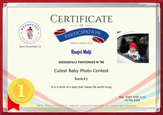 Certificate Preview