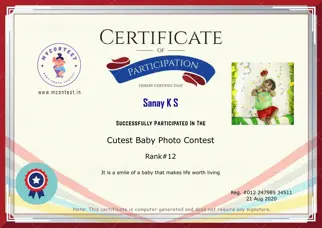 Certificate Preview