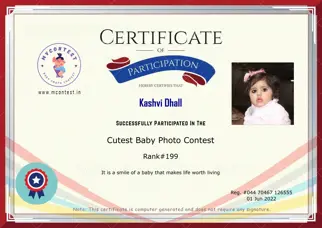 Certificate Preview