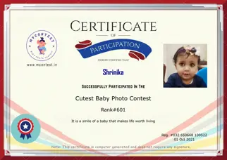 Certificate Preview