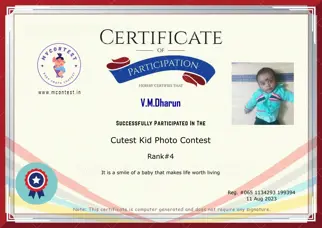 Certificate Preview