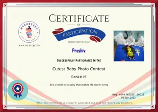 Certificate Preview