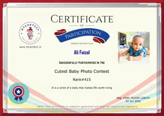 Certificate Preview