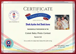Certificate Preview