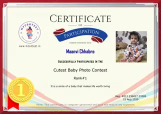 Certificate Preview
