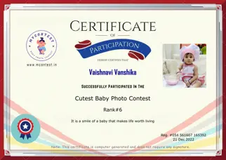 Certificate Preview