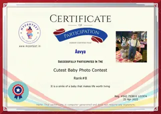 Certificate Preview