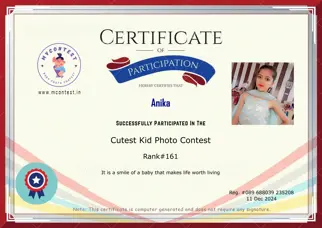 Certificate Preview
