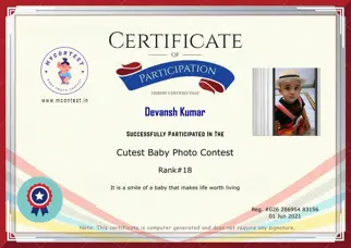 Certificate Preview