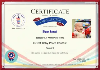 Certificate Preview