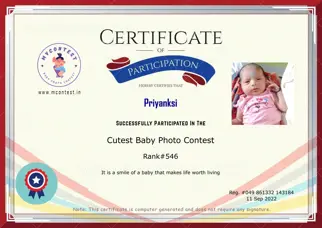Certificate Preview