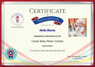 Certificate Preview