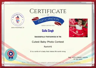 Certificate Preview