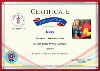 Certificate Preview