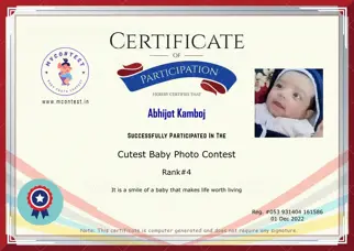 Certificate Preview